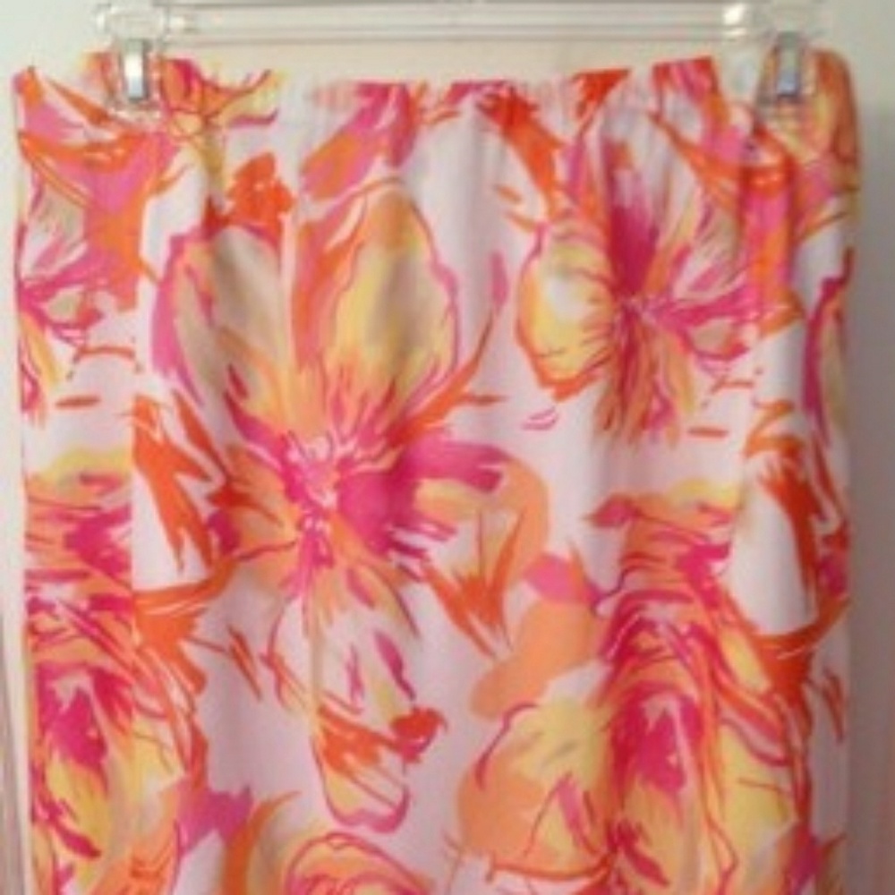 Crepe sheer skirt